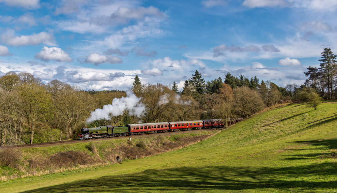 Steam Train travelling through the Severn Valley, credit Bob Green
