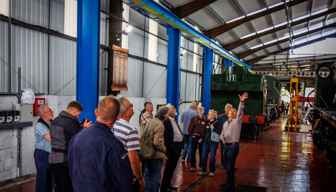 Martin White gives speech to touring party, 7th September 2022, credit Anthony Carwithen (14)