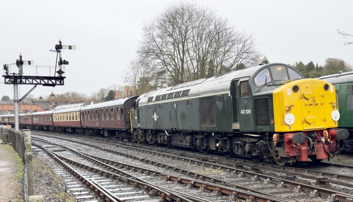 40106 at Bridgnorth on the 2023 Winter Diesel Day - Photo credit David Bissett