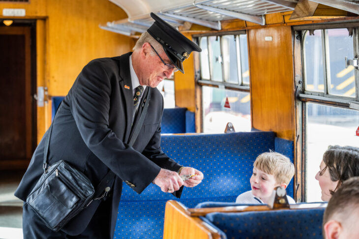 Severn Valley Railway volunteer ticket inspector