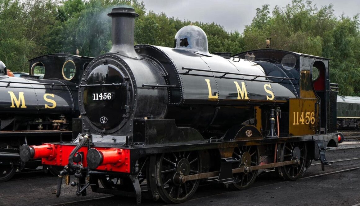SVR Autumn Steam Gala guest loco LMS 11456 in its authentic livery. LIAM BARNES