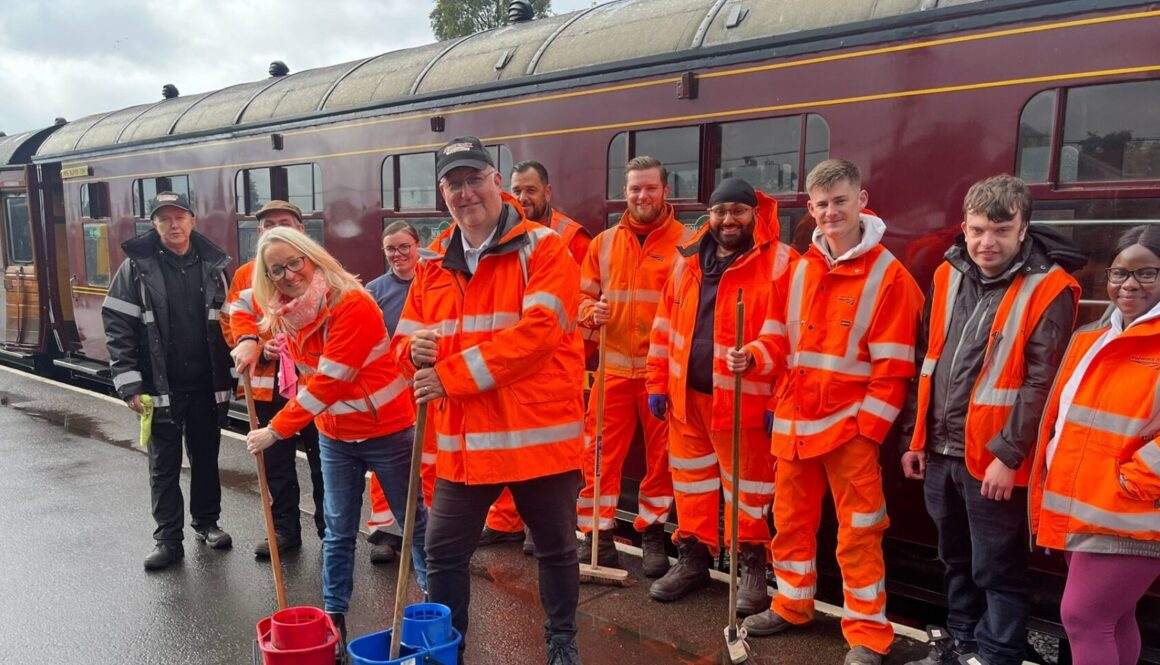team from network rail with Gus Dunster