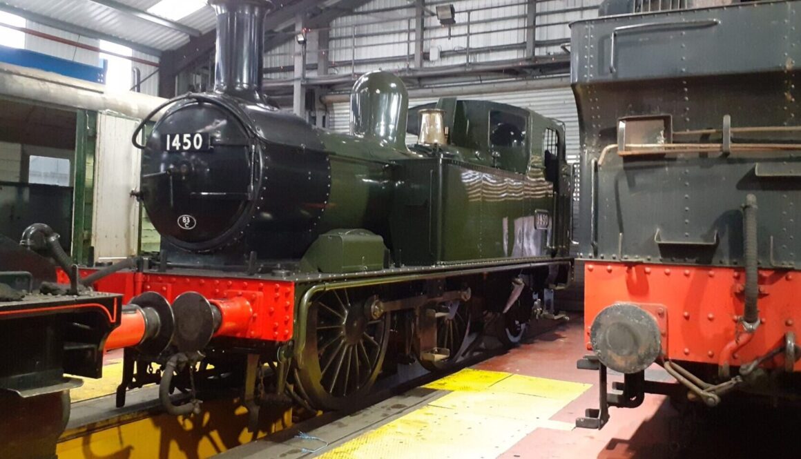 See rolling stock being maintained and overhauled at Bridgnorth loco works. MARTIN WHITE