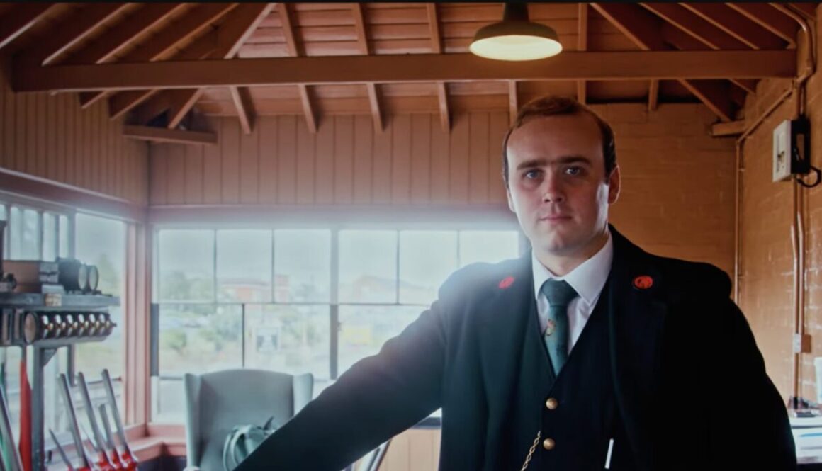 Howard Bowling volunteers as both a signalman and guard on the SVR