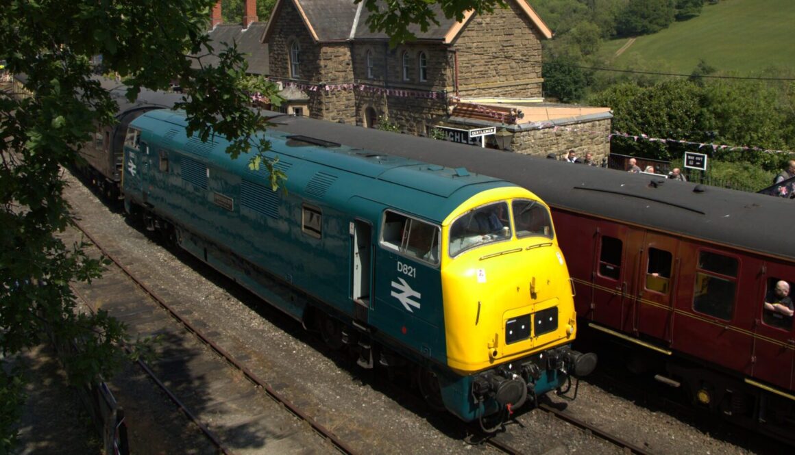 Highley Station during Spring Diesel Gala. By William Scott