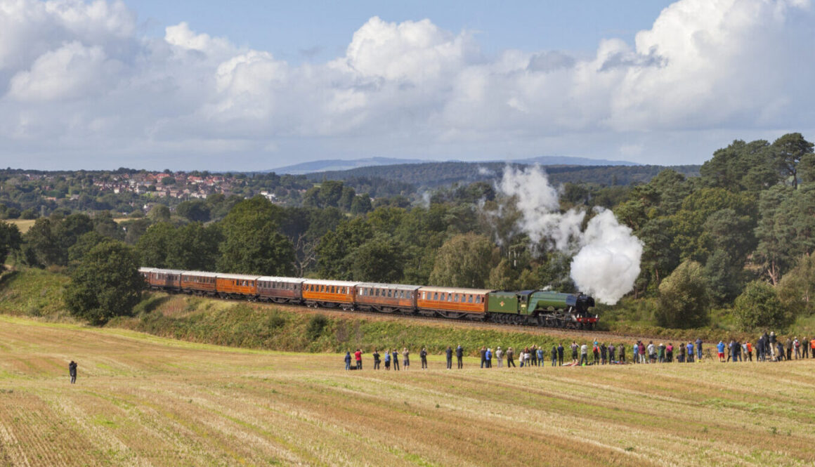 'Flying Scotsman' drew plenty of attention on its last visit to the SVR in 2016. BOB GREEN