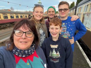 Members of the Accessibility Working Group have advised on the relaxed Santa Steam Special option at the Severn Valley Railway. DAWN-SPENCER