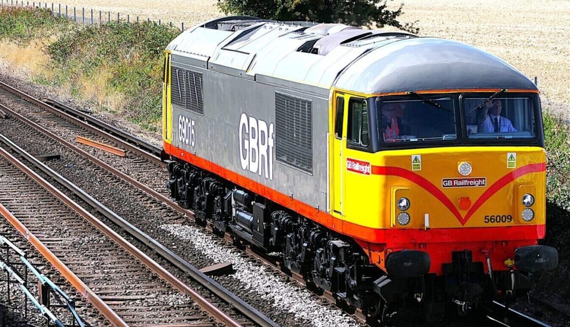 One of the mainline guests is 69015 carrying its original number 56009 from pre-conversion. GBRf