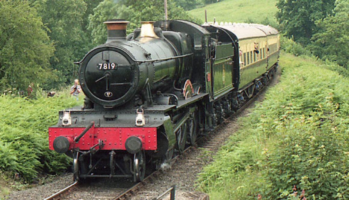 GWR 7819 Hinton Manor in service on the SVR in 1990. Jim Barr
