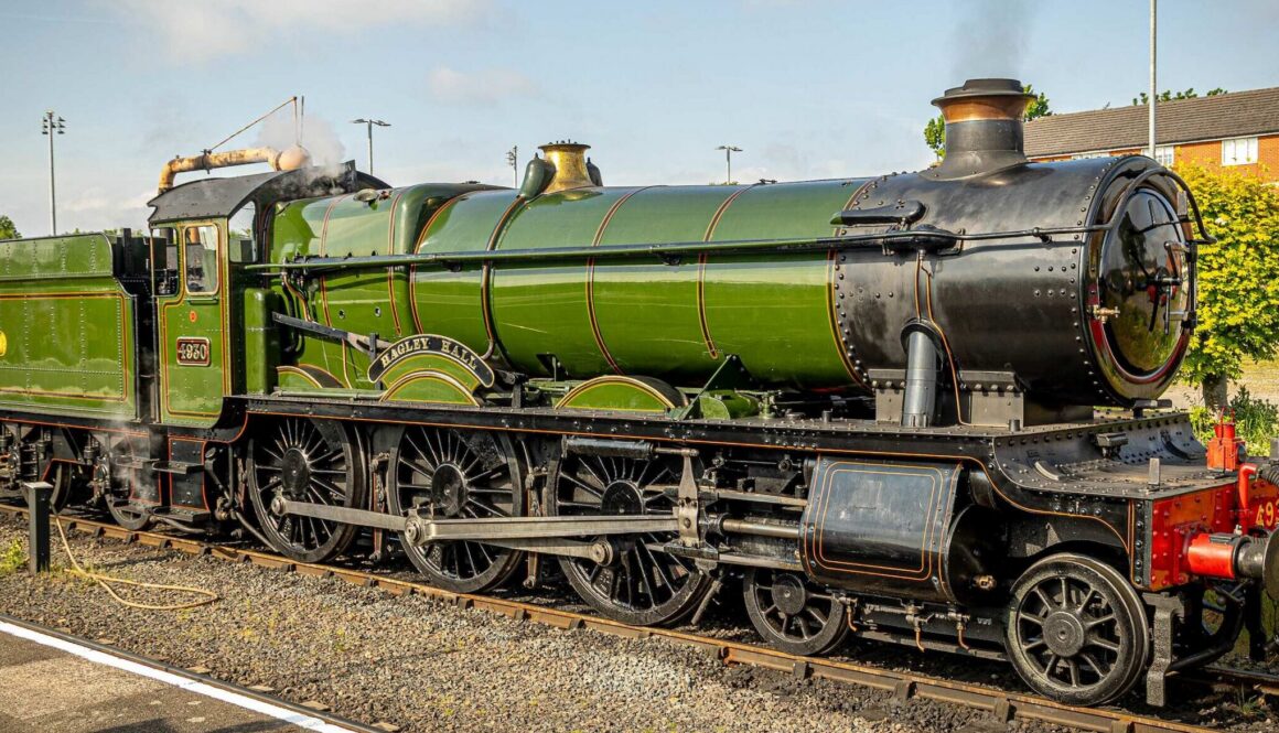 4930 Hagley Hall awaiting watering at Kidderminster earlier in the season. Tony Carwithen