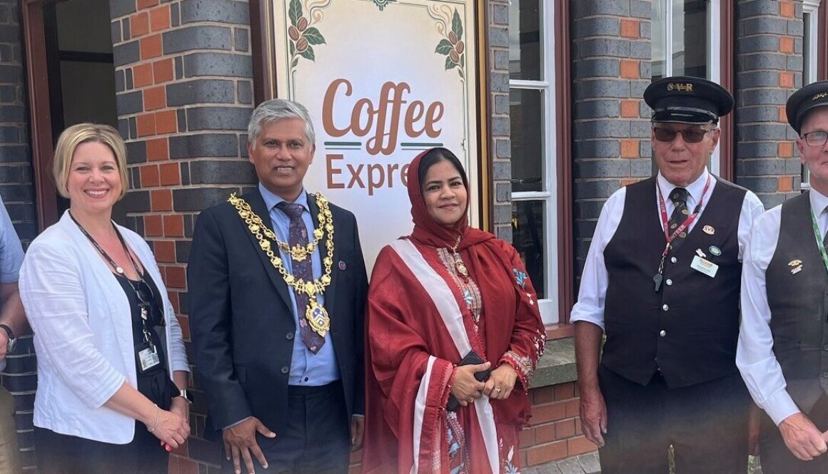 Coffee Express opening at the SVRs Kidderminster Station