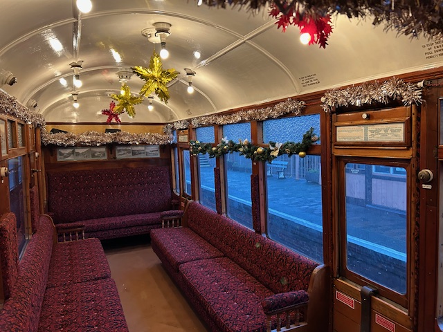 Saloon carriage on the Elf Express