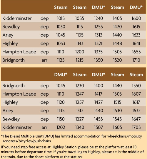 Oct half term timetable 2026
